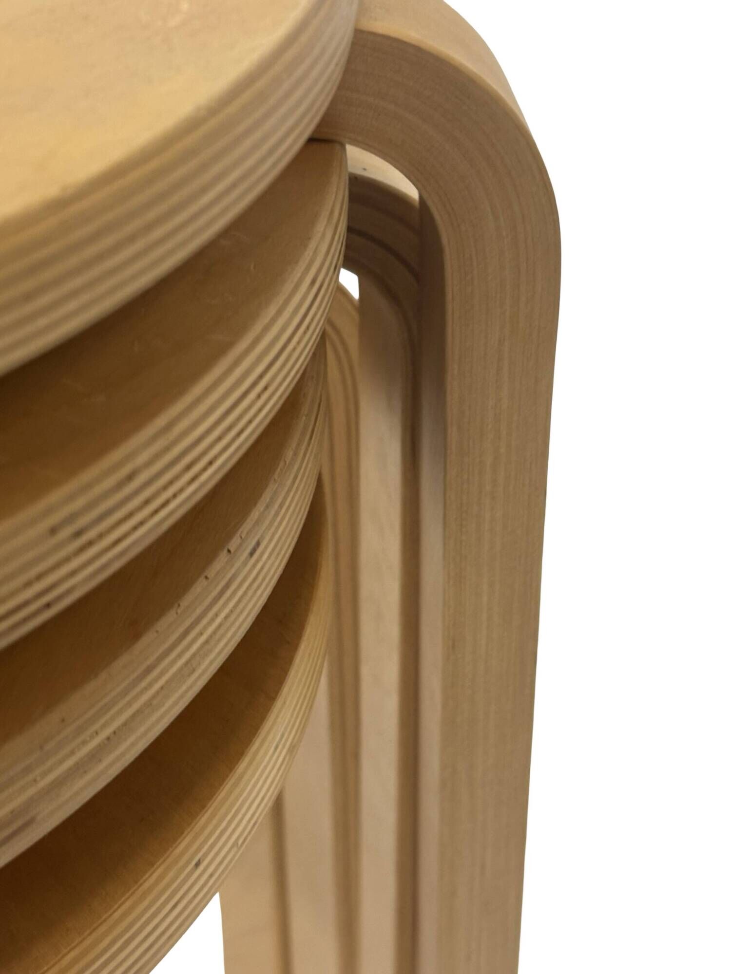 Set of 4 Ikea Frosta stools- vintage stools in Aalto for Artek style