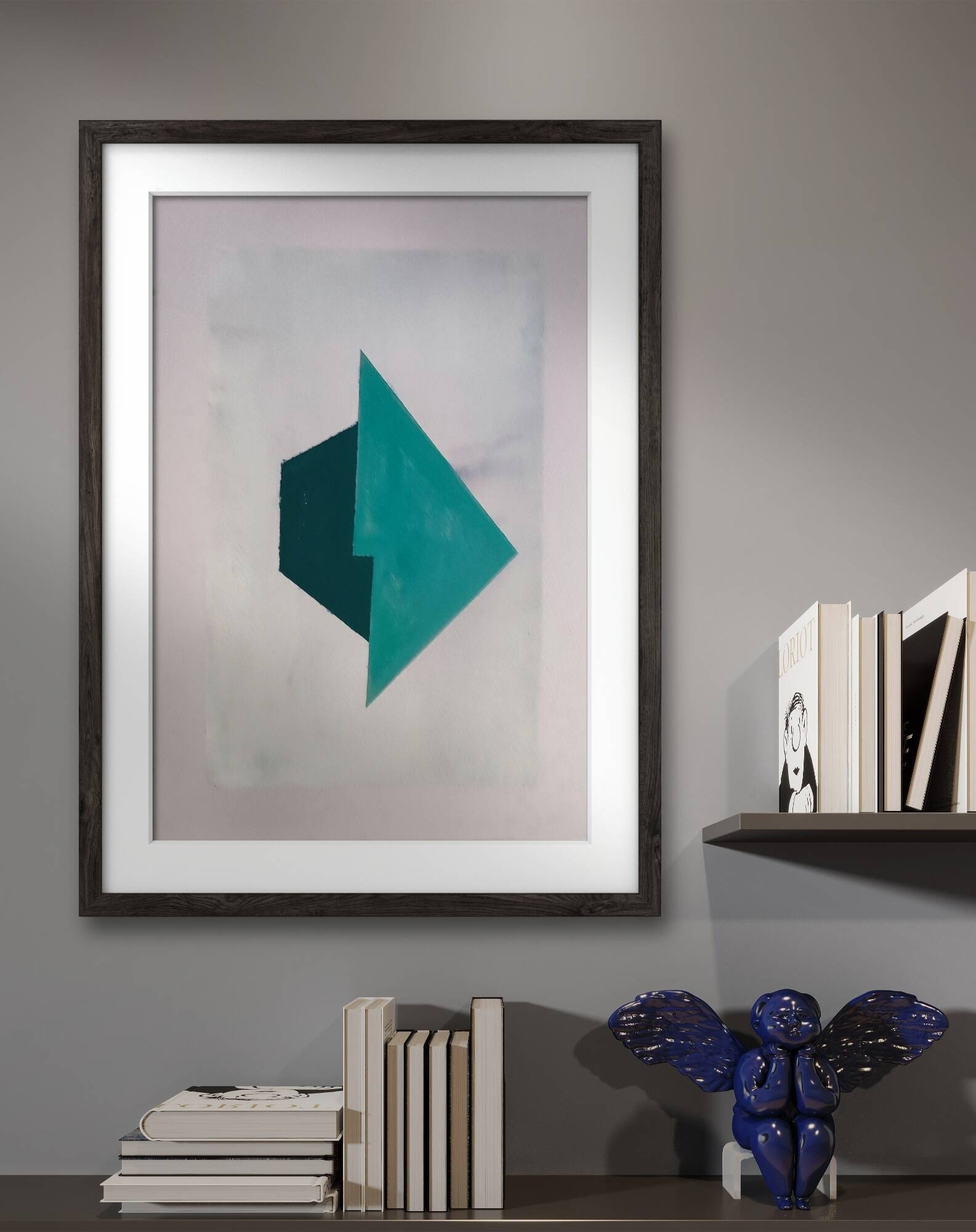 Minimalist geometric painting