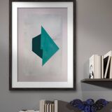 Minimalist geometric painting