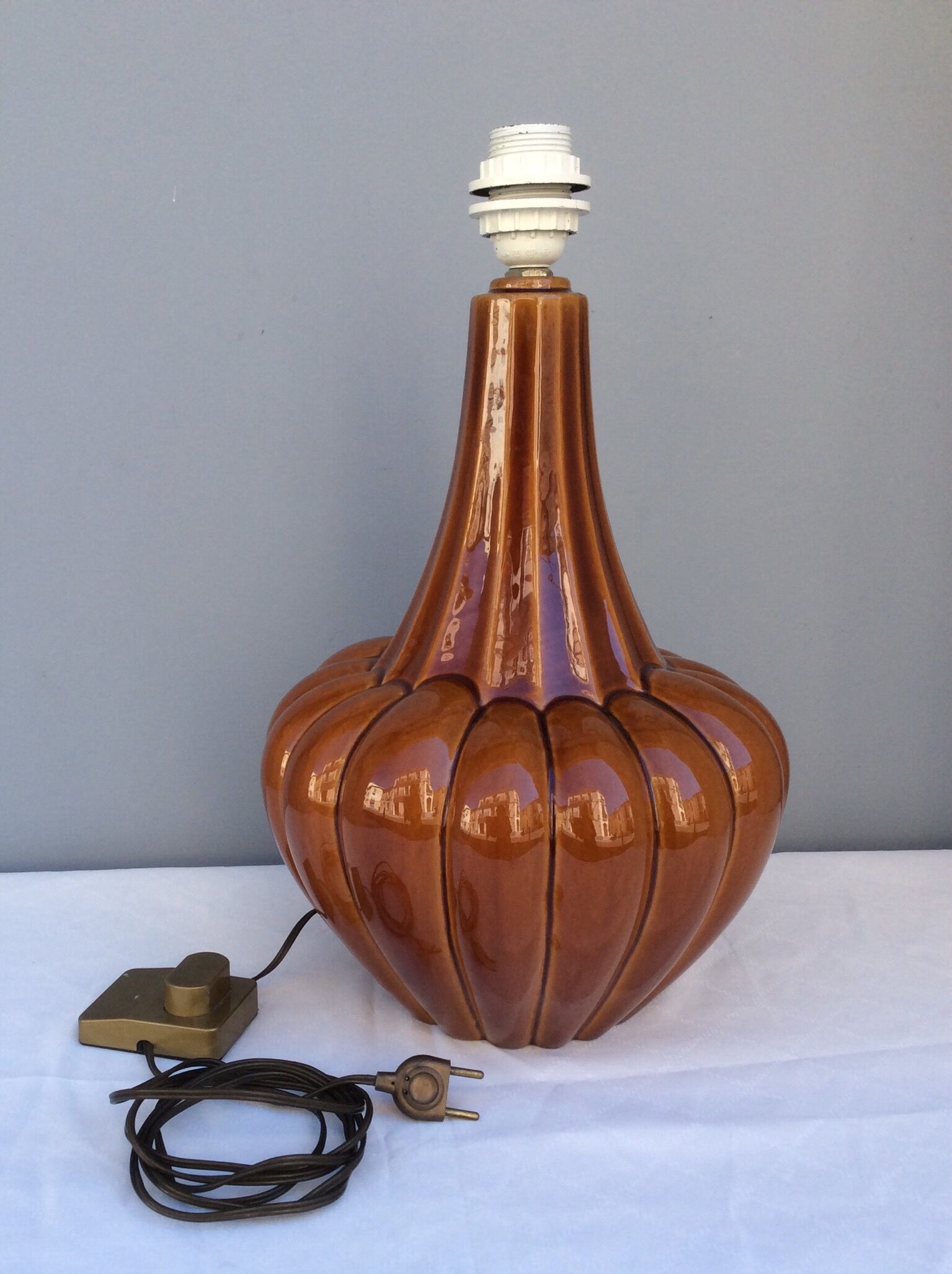 Ceramic lamp foot, 60s