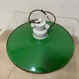 Farmhouse enameled pendant light