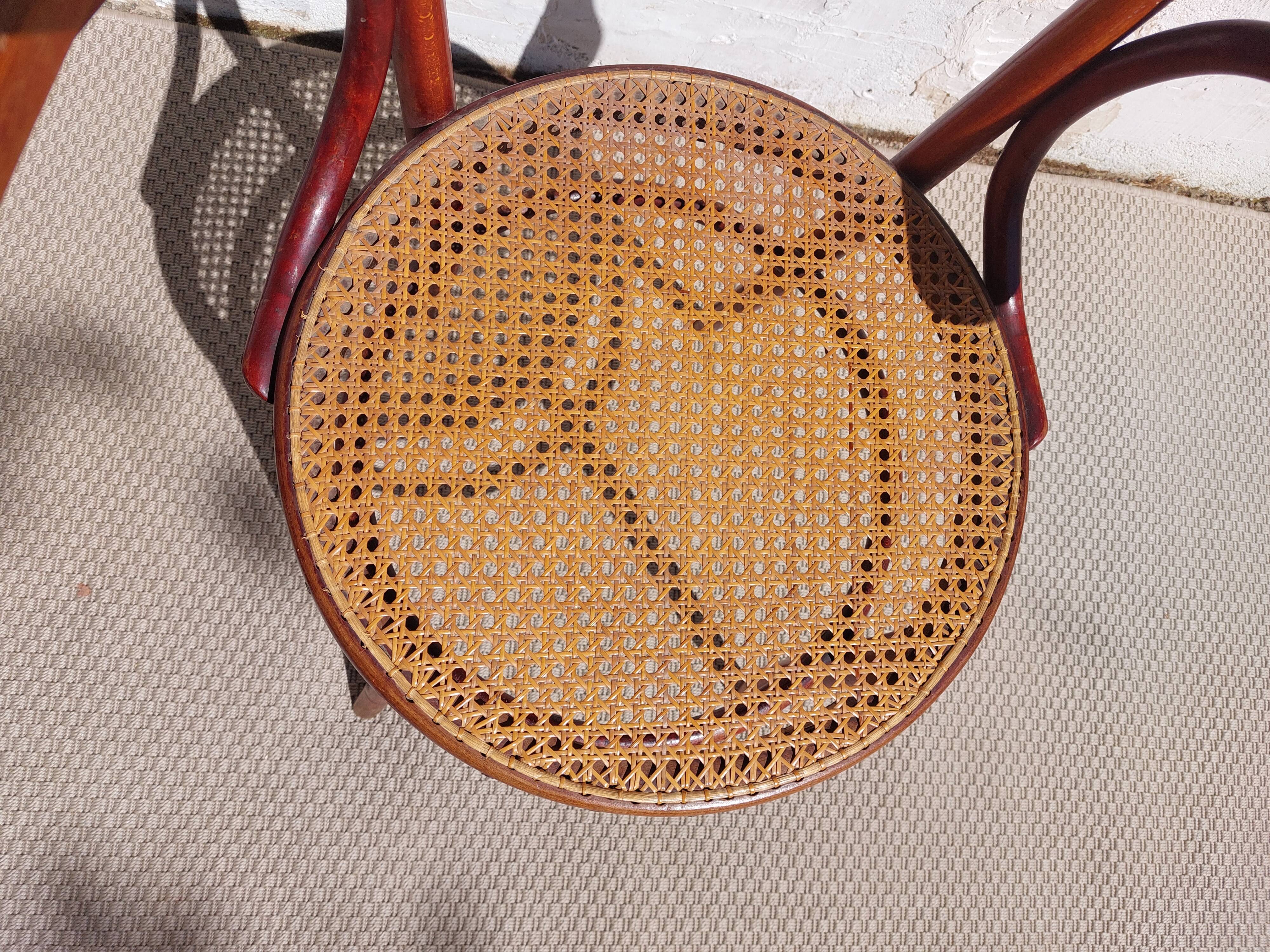 Paire de fauteuils cannés Fischel