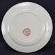 Old white and blue flat plate floral decor emile bourgeois