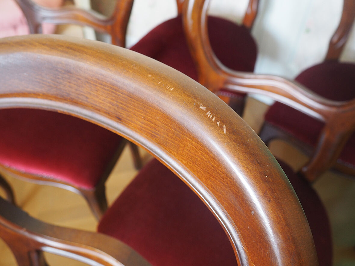 6 Louis Philippe style chairs