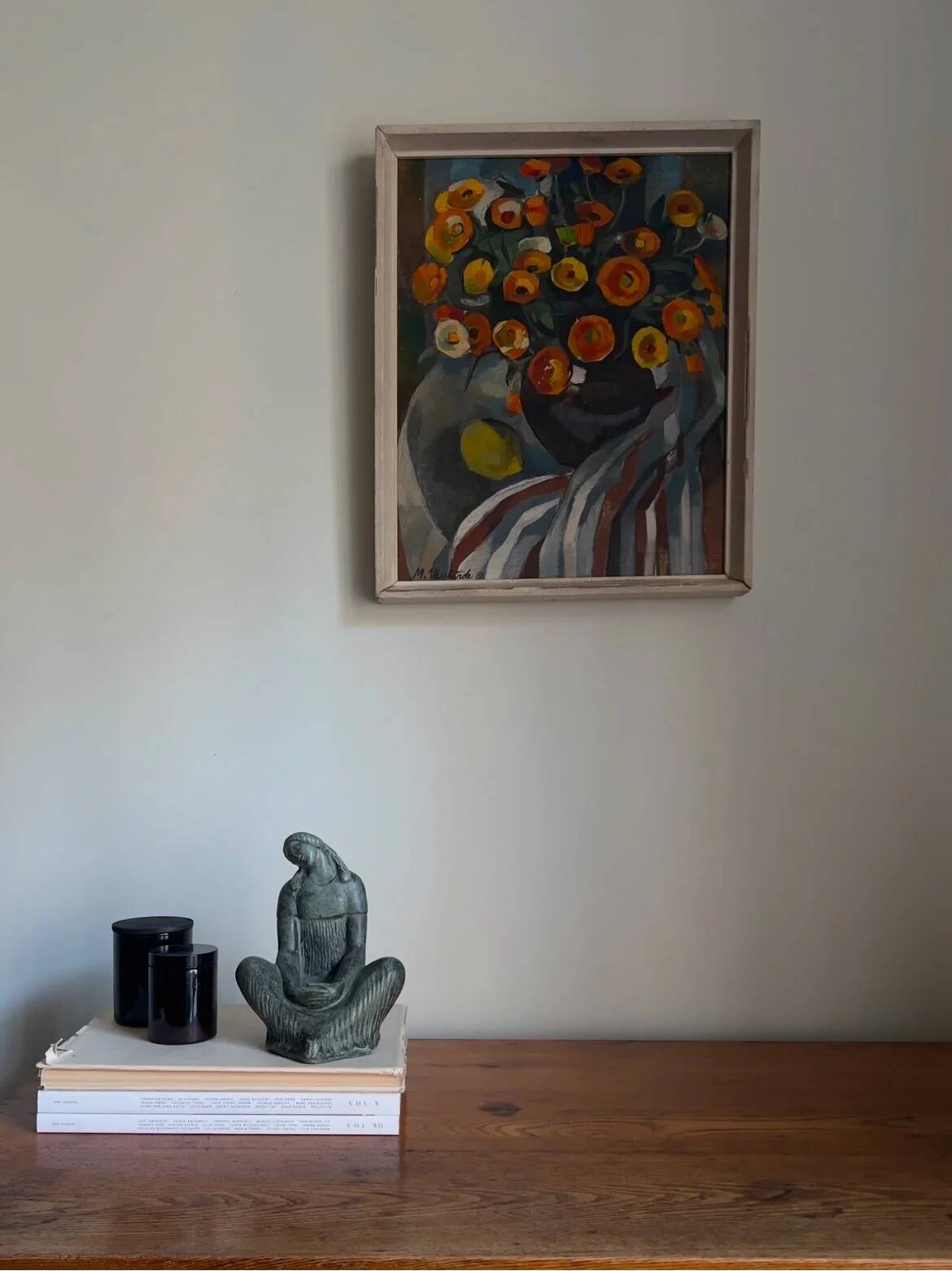 Floral still life oil painting by Maira Veisbārde | Latvia | 1981