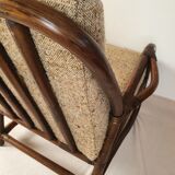 Vintage rattan armchair