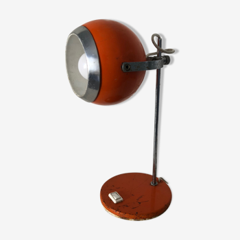 Office carrot eyeball Aluminor vintage 1960 lamp