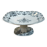 Gien earthenware fruit bowl with Mascaron decoration - early 20th century