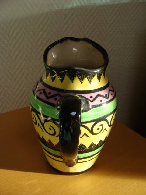 Vintage HB Quimper Breton pitcher