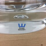 Crystal ice bucket by Vicke Lindstrand for Kosta Sweden, Pippi model