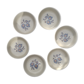 6 assiettes creuses Faïence St Amand "Sologne"