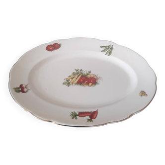 Oval dish Digoin Sargueminnes