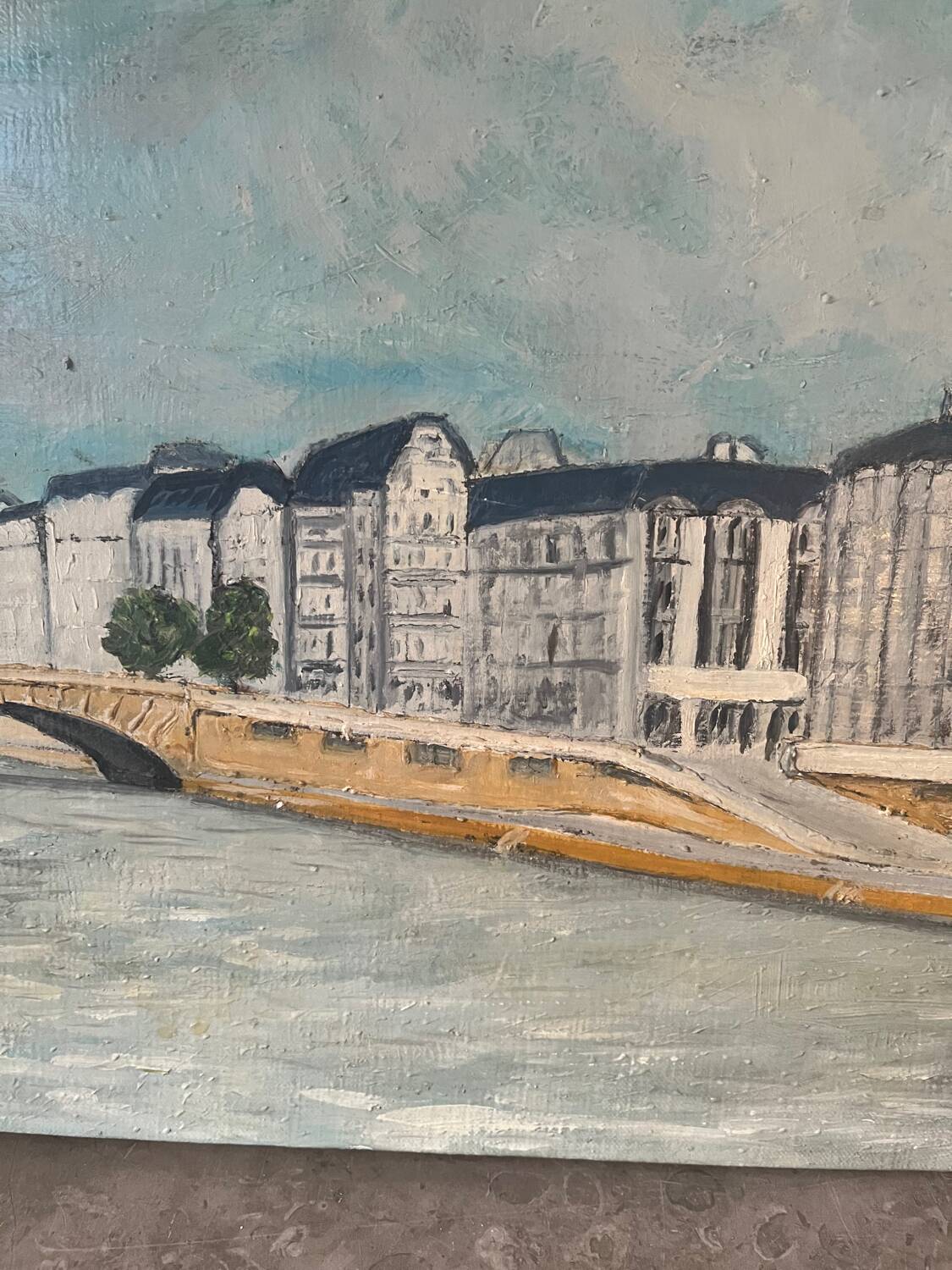 Paris quai d'Orsay, oil on canvas
