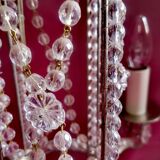 Luminaire lustre cristal vintage ancien luxe de la lustrerie mathieu france