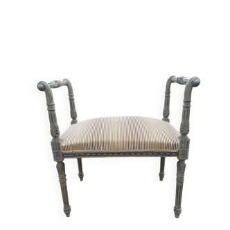 Small painted wooden bench