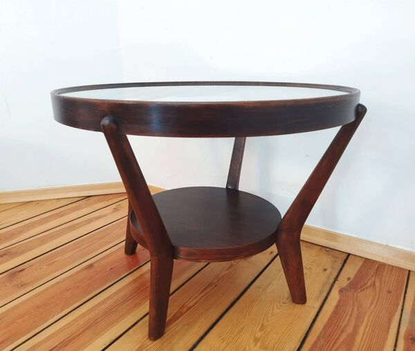 Table basse attribuée à K. Kozelka pour Interier Praha, Tchécoslovaquie, années 1930