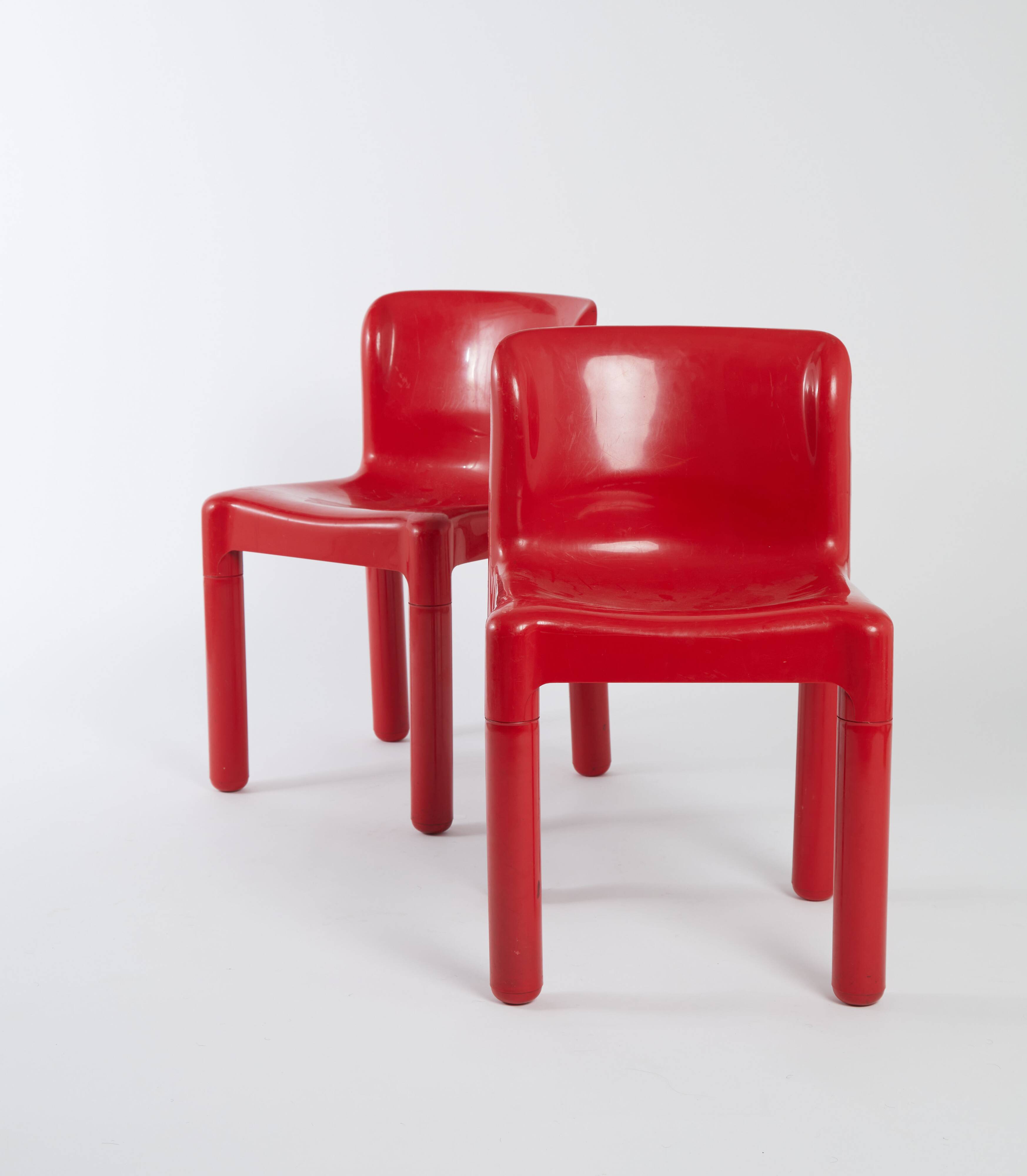 Pair of Carlo Bartoli chairs for Kartell