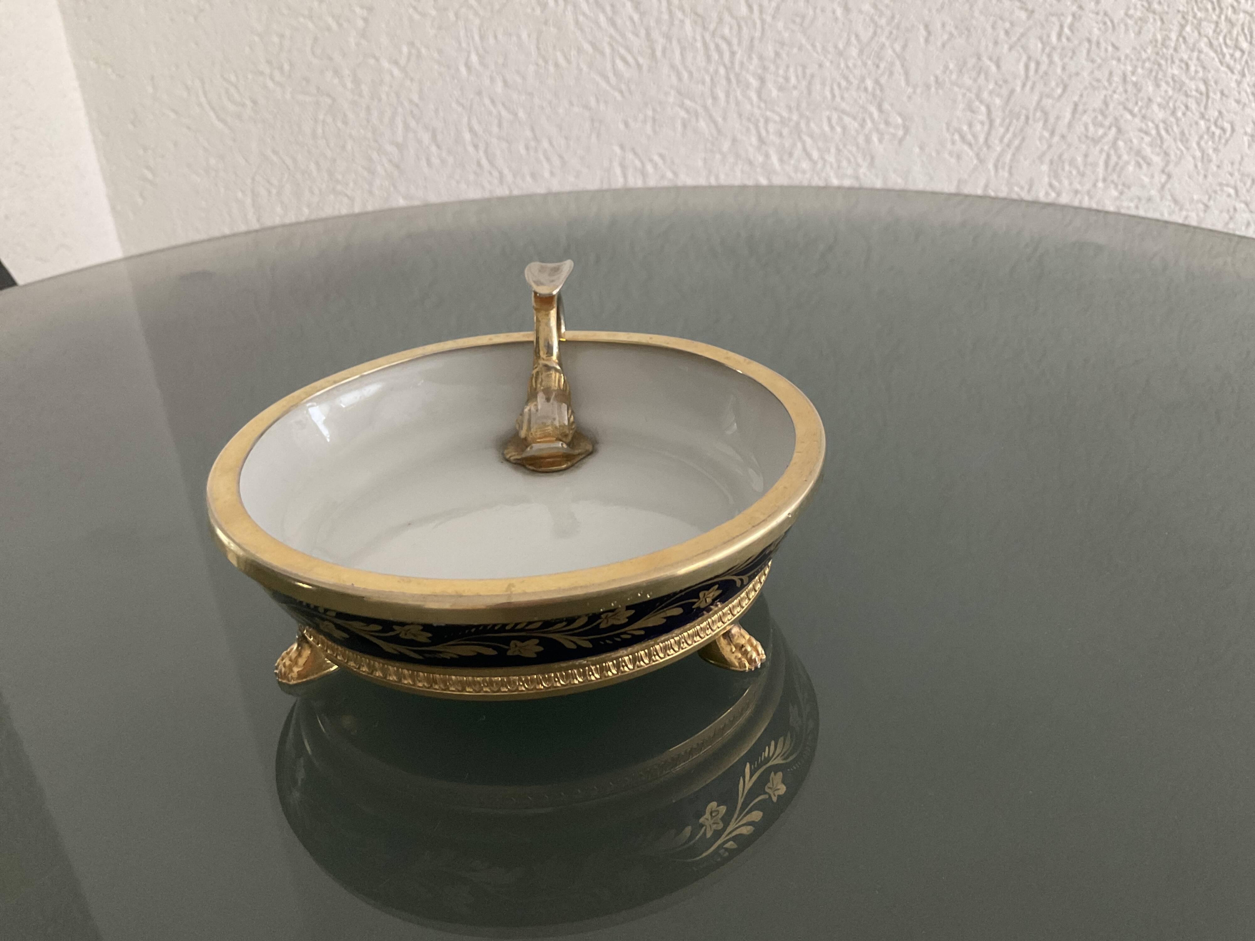 Limoges porcelain ashtray