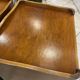 Pair of bedside tables with drawer and niche in Louis XV style.