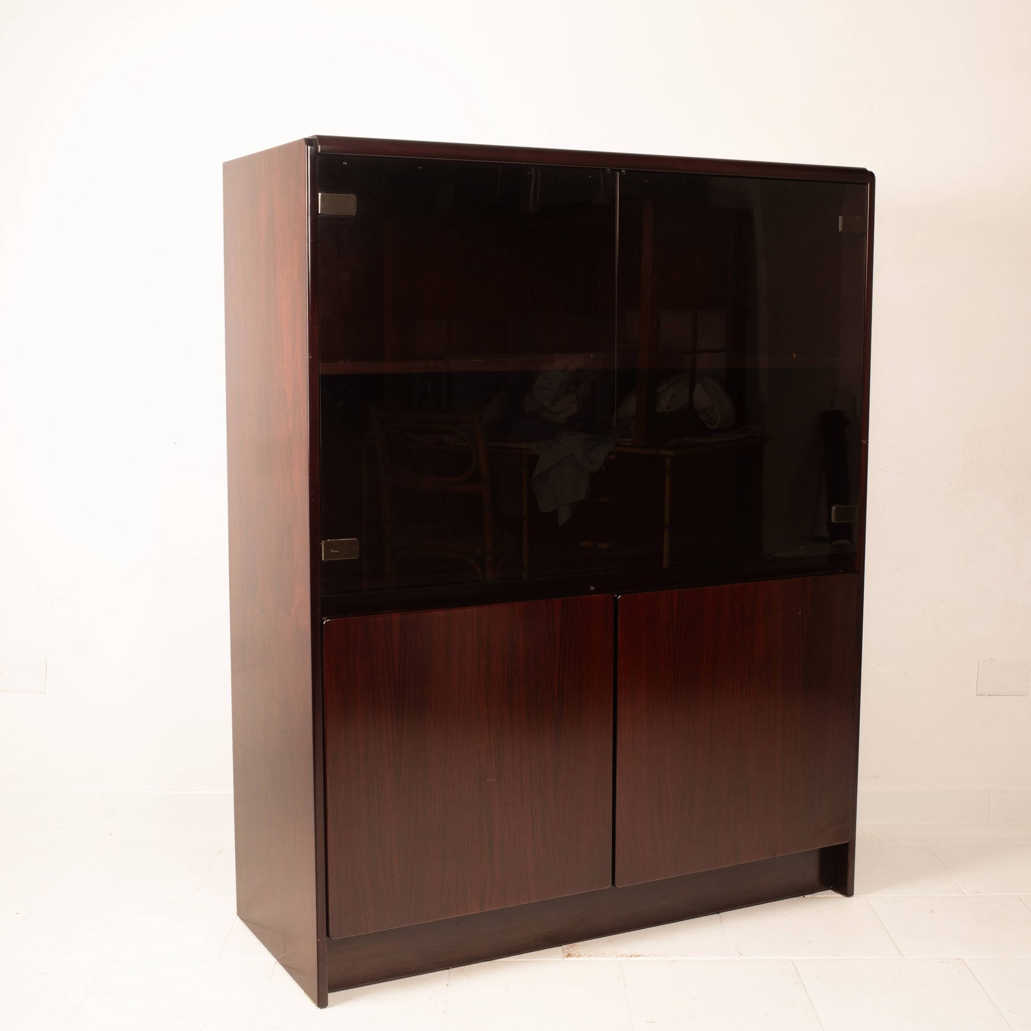 African Rosewood Daniel Cabinet by Paolo Piva for FAMA