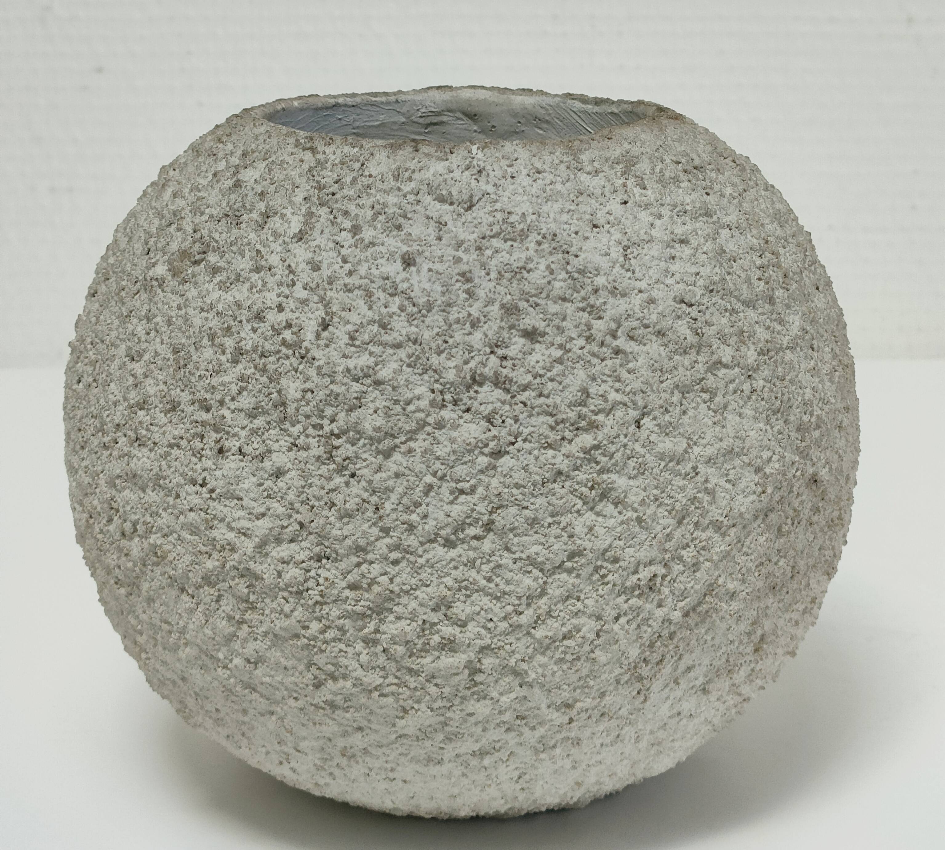planter ball concrete cement design 60s