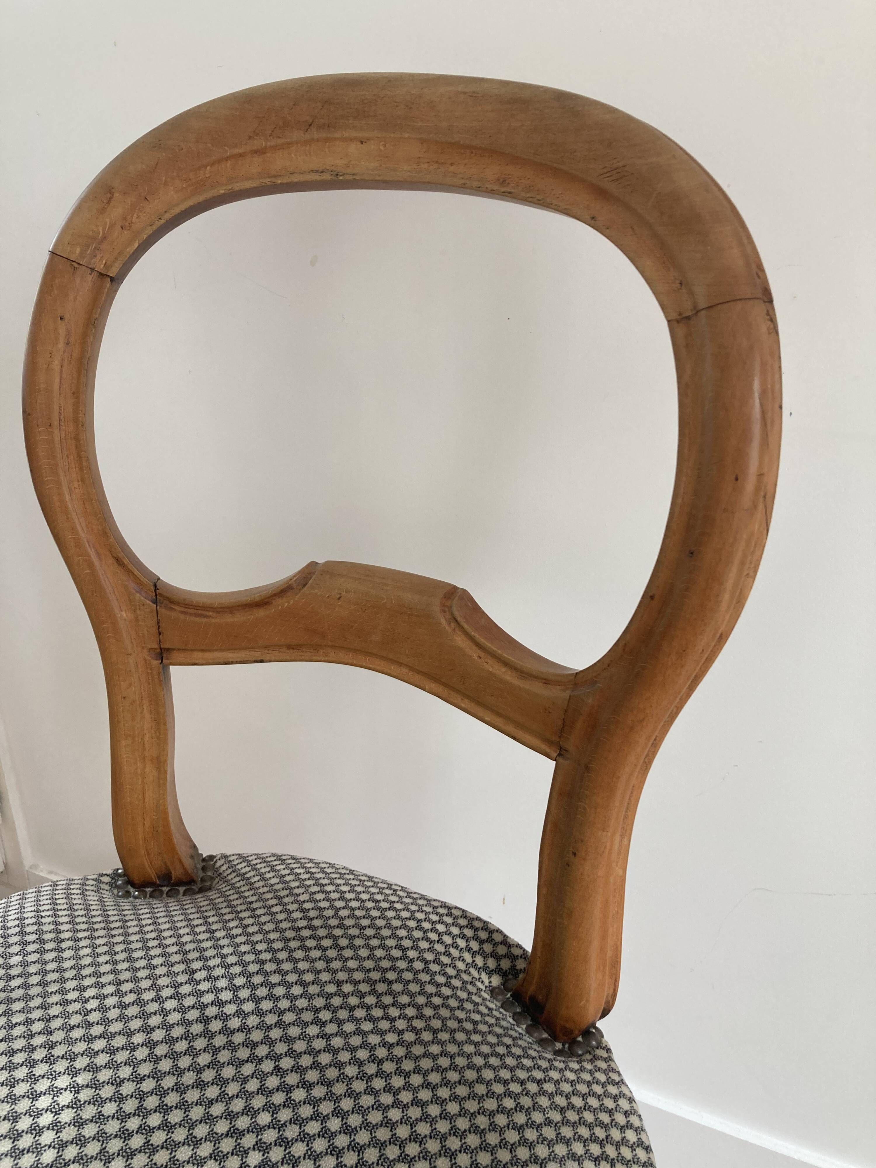 Set of 4 Louis-Philippe style chairs