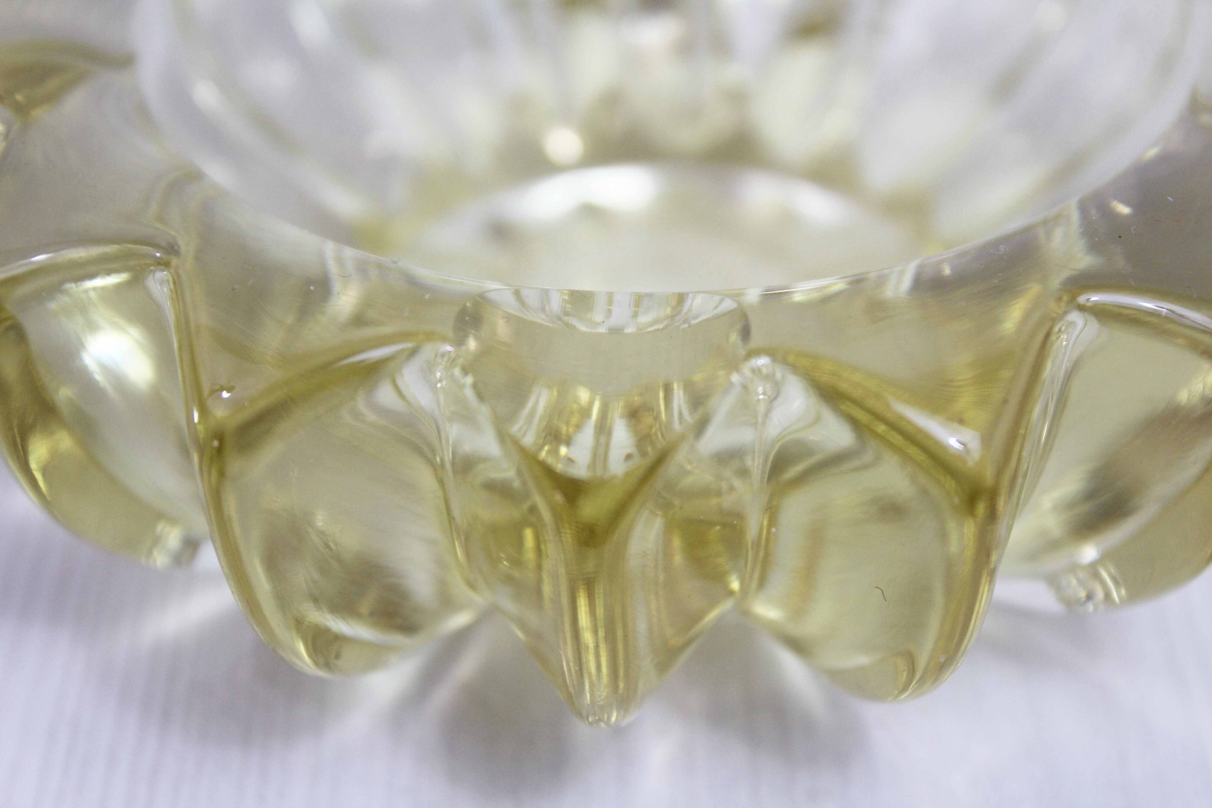 P.D'Avesn Art Deco Crystal Ashtray