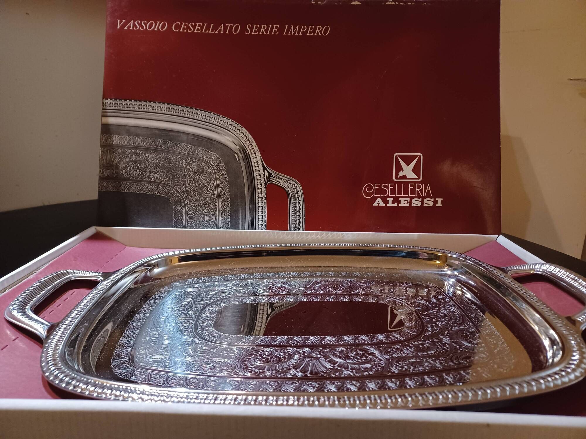 Vintage 70s Alessi dish "impero" series new condition