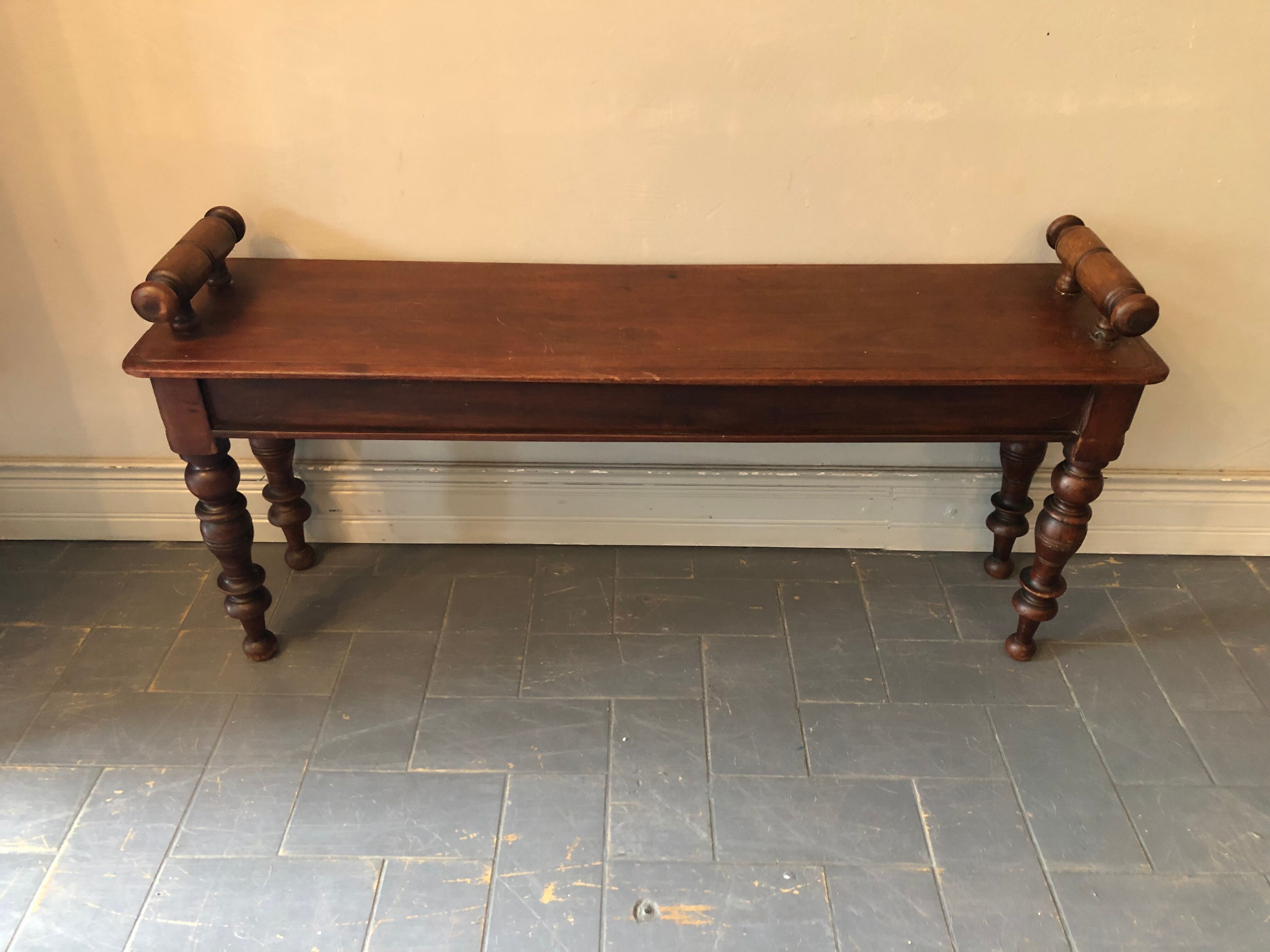 Solid oak bench 96 cm