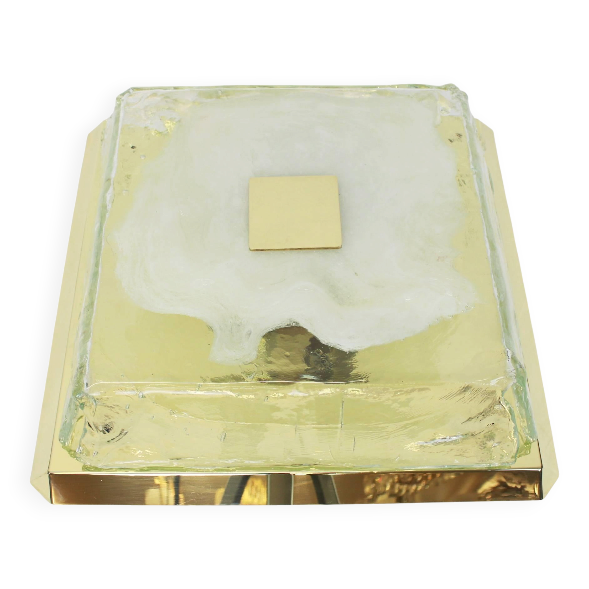 Ceiling light Kalmar in organic Murano glass, Austria, 1960s.