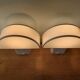 Pair of wall lamps, Olympus model, Harvey Guzzini, 70s