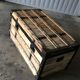 Flat light wooden trunk