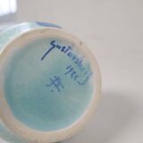 Art Deco Vase Sgraffito Gustavsberg Josef Ekberg Sweden 1922