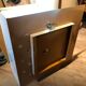 Series of 10 white laqué metal wall light 1960s