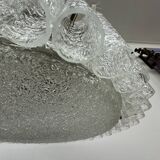 Glass Tubes Chandelier Flush mount from Doria Leuchten, 1960s