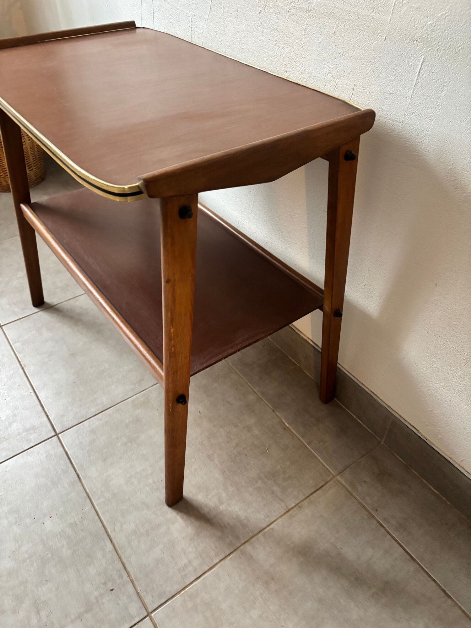 Sideboard / Vintage Scandinavian bar cart in teak (1960s)