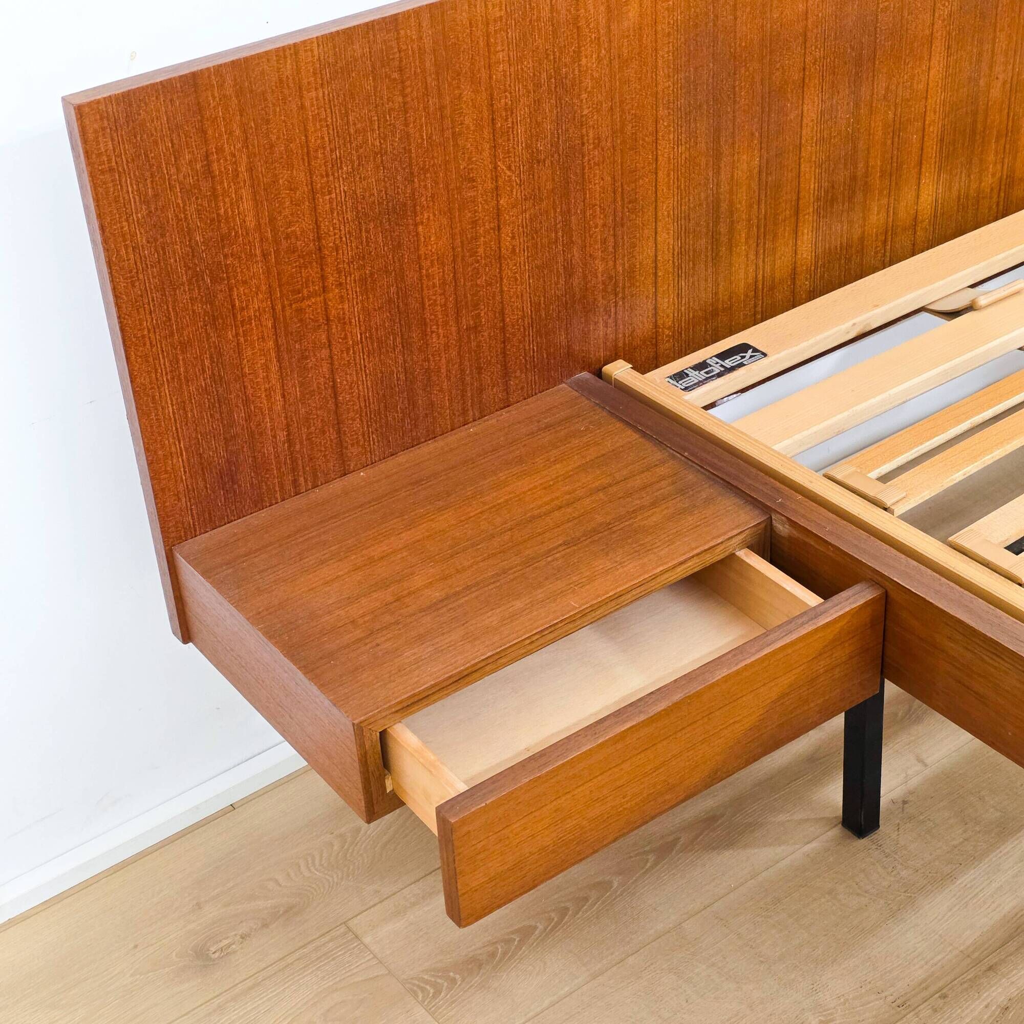 Double bed by Joseph-André Motte for Charron, France, 1950 – Latto base