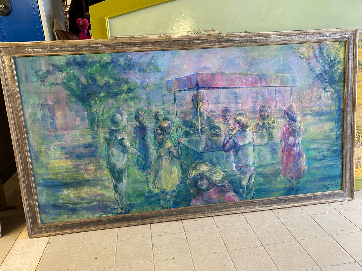 Oil painting painting