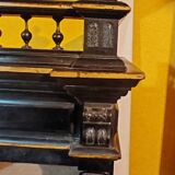 Curtained cabinet, late 19th century.