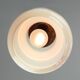 Lampe à suspension italienne en opaline et laiton du milieu du siècle