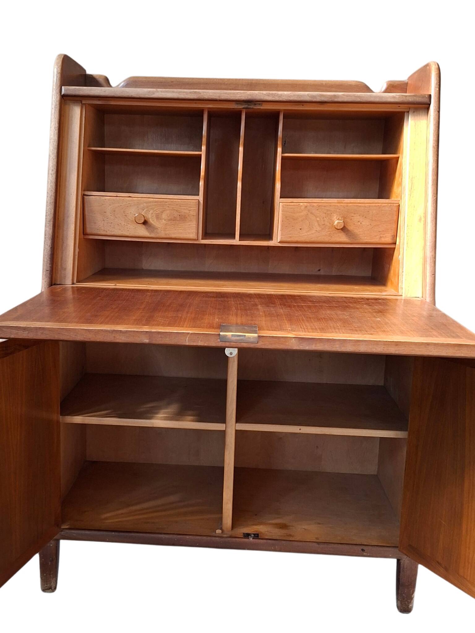 Secretaire Scrittoio a ribalta Vintage Originale Anni '60 Design Mid-Centur