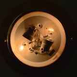Wall light from the 80s vintage design gold glass