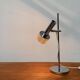 Lampe de table à lames chromées de l’ère spatiale