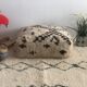 Vintage carpet pouf "Beni Ouarain"