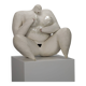 Sculpture féminine céramique expressive par Evelyn van Baarda, Pays-Bas, 1981