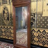 Louis Philippe solid mahogany mirror between two