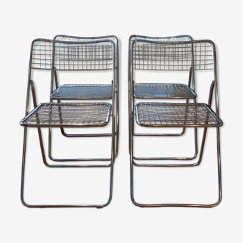 4 "Ted Net" folding chairs by Niels Gammelgaard for IKEA 1970