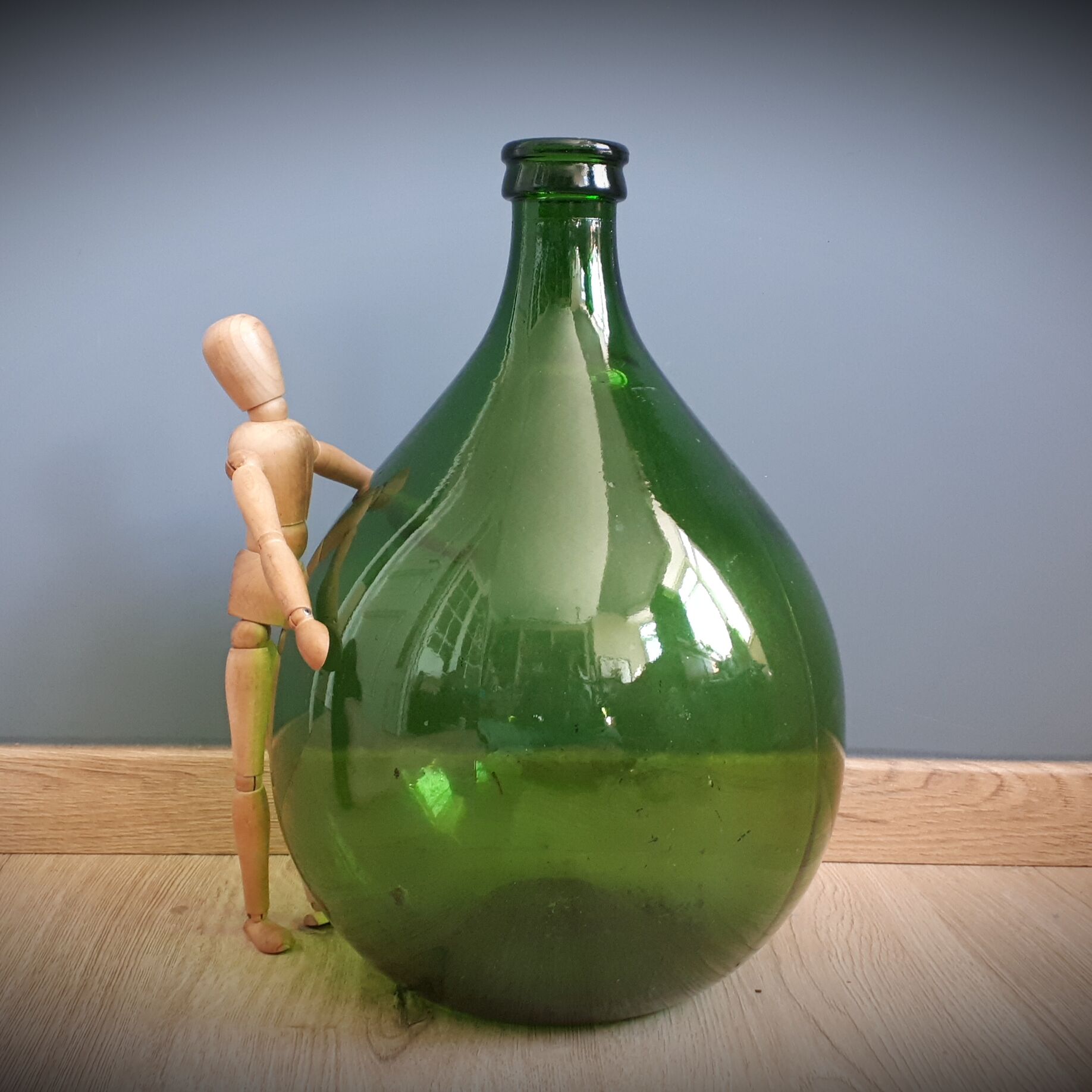 Demijohn 10l round green