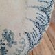 Antique plate Saint-Amand & Hamage Regency model – blue lace decoration