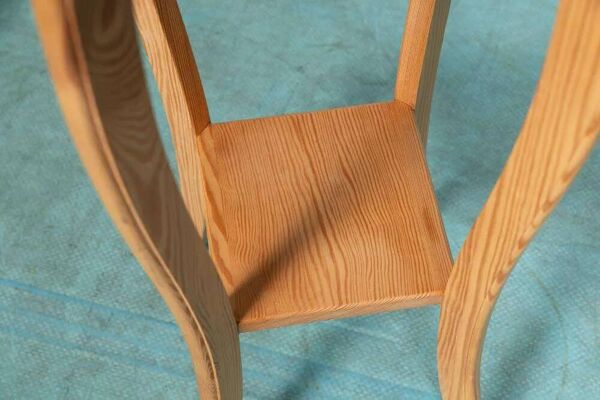 Étagère à plantes vintage en bois de pin, support pour plantes Suède 1960